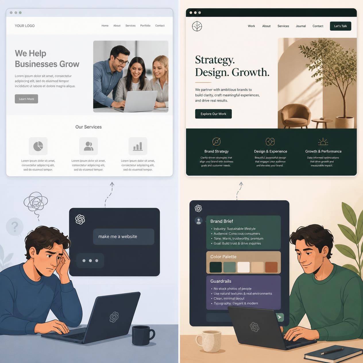 How to Prompt AI Website Builders: 5-Layer Framework